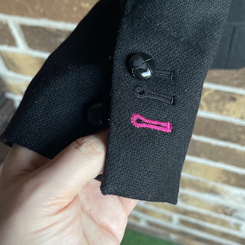 New BANANA REPUBLIC Classic Wool black blazer jacket career cocktail - Picture 10 of 15